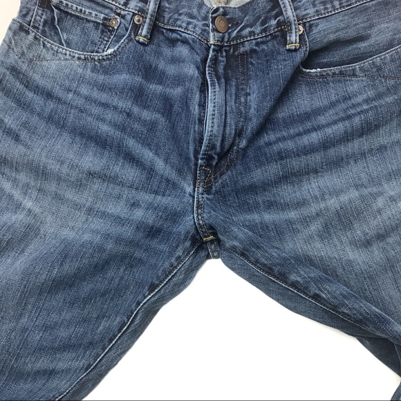 GAP Men's Straight Leg Jeans with Two Tone Pockets - Picture 4 of 7